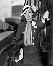 8x10 Print Marlene Dietrich Los Angeles Railway Candid 1936 Unseen Laa