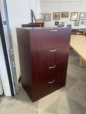 4 Dr Lateral File Cabinet By Hon Office Furniture In Mahogany Wood Finish