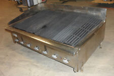 Heavy Duty Commercial Counter Top 41 Natural Gas Grill Charbroiler 7 Burners