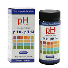 100 Ph Test Strips Soil Ph Testing Kit 0-14 Universal Ph Tester Litmus Paper
