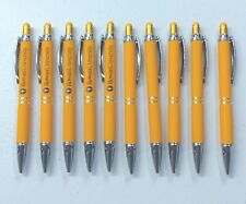 10ct Lot Misprint Metal Retractable Soft Cross-grip Stylus Pens Yellow Gold