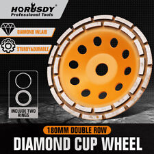 7 Inch Grinding Wheel Double Row Diamond Cup Angle Grinder 28 Seg Concrete Tile