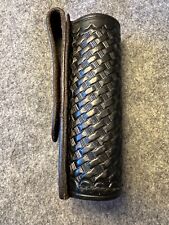 Tex Shoemaker Sons Black Leather Basket Weave Model 92