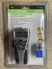 New Nib Pittsburgh Ultrasonic Distance Meter With Laser Pointer 67802