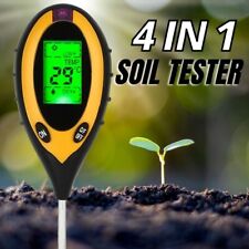 Lcd Digital Ph Soil Tester Water Moisture Temperature Sunlight Test Meter Plant