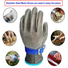 Safety Stainless Steel Mesh Gloves Anti Knife Cut Chain Mail Metal Work Gloves