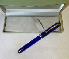 Sheaffer Levenger Connoisseur Mediterranean Blue Fountain Pen 14k Nib