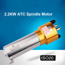 2.2kw Atc Spindle Motor Iso20 Water-cooled 24000rpm 220v Automatic Tool Change