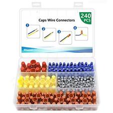 240 Pcs Electrical Twist Wiring Screw Caps Assortment Wire Connectors Nuts Kit
