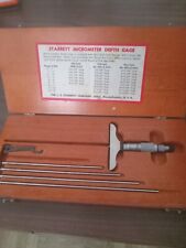 Starrett Micrometer Mint Vintage Wood No.440-445s