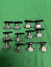 Lot Of 12 Used 14 Tube Fitting Swagelok Whitney Ss-42gs-4 Ball Valve Ss-41gxs2