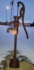 Original Rare Early Red Jacket Mellon Top Cast Iron Hand Water Well Pump. Nice