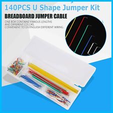 140pcs U Shape Solderless Breadboard Jumper Cable Wire Kit For Arduino Shield