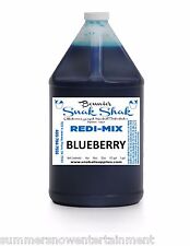 Snow Cone Syrup Blueberry Flavor. 1 Gallon Jug Buy Direct Licensed Mfg