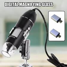 1600x Zoom 8 Led Usb Microscope Digital Magnifier Endoscope Camera Video Stand