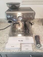 Breville Barista Express Espresso Maker Coffee Bes870xl Works Lights Up