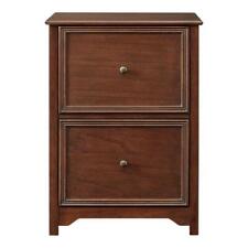 File Cabinet 2 Drawer Walnut Sleek Finish Versatile Style Sturdy Wood Frame
