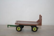 Mini Toys John Deere Green Hay Wagon-164-good-loose-rubber Tires-u.s.a.