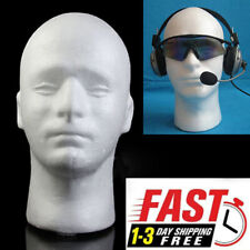 Male Men Styrofoam Mannequin Head Model Hat Glasses Wig Manikin Scarf Display Us