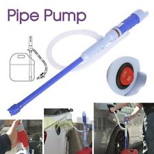 Battery Powered Electric Fuel Transfer Siphon Pump Gas Oil Water Liquid Blue