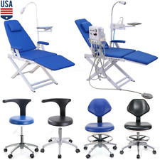 Dental Portable Folding Mobile Chair Led Lightair Turbine Unitdoctor Stool Usa