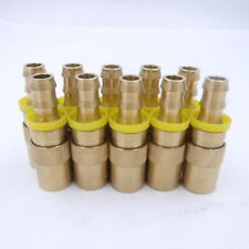 10 Pack Parker Hydraulic Quick Connect Hose Couplings 38 Brass Pc308-bp
