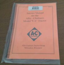 Allis Chalmers Ca Tractor Operators Manual Man037d