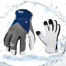 Vgo 32 Goatskin Waterproof Winter Work Gloves3m Thinsulate Liningga7711fw