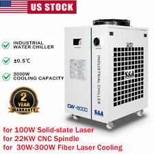 Sa Cw-6000 Industrial Water Chiller For 100w Solid-state Laser22kw Cnc Spindle