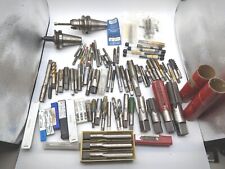 Lot Of Machinist Lathe Tools Hss Taps Drills Carbide End Mills Cutters Newused