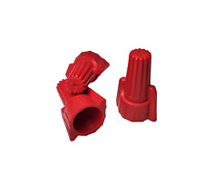 100 Pcs. Screw On Winged Wire Connector Red P13 8-18 Awg Twist-on Nut