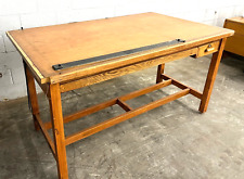 Mayline Drawing Table Top Table Oal72x43-12 Has An Outlet On The Side