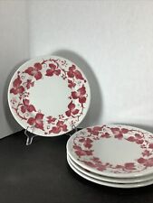 Set Of 4 Wellsville China Banquet Diner Style Dinner Plates9.5