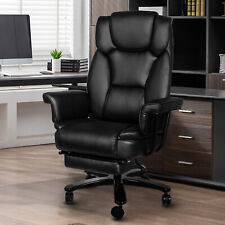 Big Tall Executive Office Chair Ergonomic Leather Computer Desk Chair Footrest