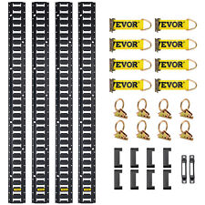 Vevor 30pcs E Track Tie Down Rail Kit 8 E Track Rails Enclosed Cargo Trailer
