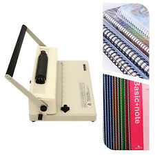 46 Holes Electric Spiral Coil Binding Machine 500pages A4 Notebook Binder Usa