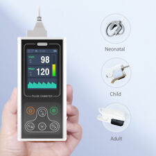 Fingertip Pulse Oximeter Pediatric Sleep Spo2 Monitor Recorder 3 Probes Battery