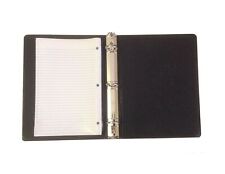 Small Black 3-ring Vinyl Binder W Non-standard 6 X 9-in Lined Paper 100 Sheets