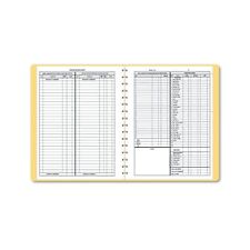 Dome Bookkeeping Record Tan Vinyl Cover 128 Pages 8 12 X 11 Pages 612 ..