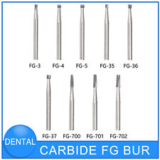 10-50pcs Dental Round Carbide Steel Burs Fg Bur Drills For High Speed Handpiece