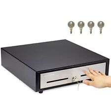 16 Manual Push Open Cash Register Drawer For Point Of Sale Pos System - Blac...