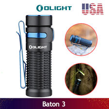 Olight Baton 3 Edc 1200 Lumen Magnetic Tail Rechargeable Pocket Flashlight Led