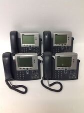 Lot Of 4 Cisco Cp-7940g Voip Ip Display Phone Whandset And Stand Qty Available
