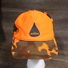 Miller Welding Orange Camo Equipment Logo Unisex Adult Cap Hat Baseball