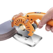 Electric Fabric Cutter Round Blade Scissors Carpet Cloth Cutting Machine Wlight