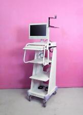 Olympus Compact Trolley Tc-c2 Endoscopy Cart Stand Scope Holder W 15 Monitor