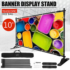 Step And Repeat 10x8 Banner Stand Telescopic Trade Show Backdrop Adjustable