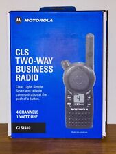 Motorola Cls1410 4 Channel Uhf Two-way Radio With Extra Battery - New In Box