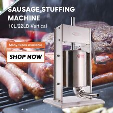 Hakka 22lb 10l Manual Sausage Stuffer Vertical Stainless Steel Meat Press Filler