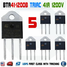 5pcs Bta41-1200b Triac St Micro Thyristor Bta411200b Stm 41a 1200v To-3